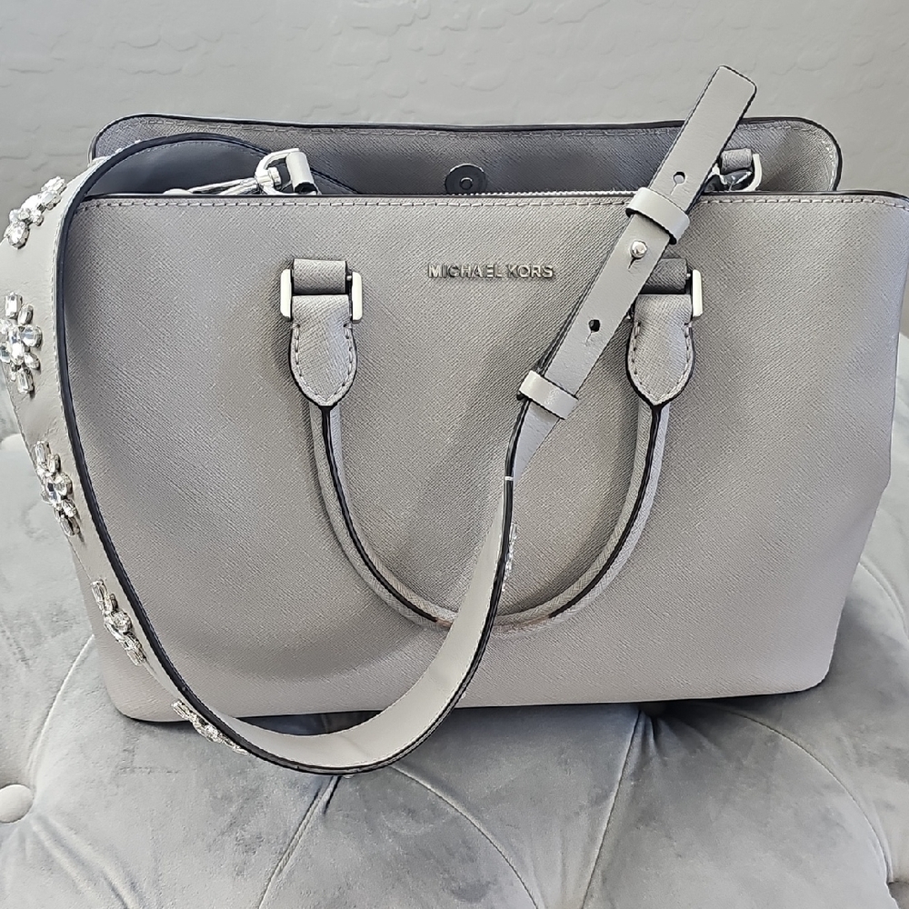 Michael Kors Silver Satchel